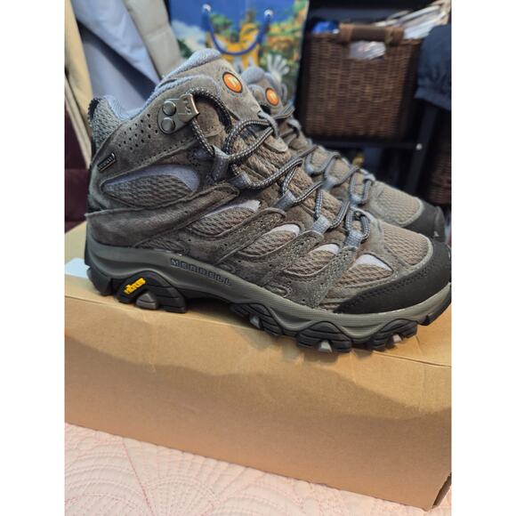 Merrell Women's "Moab 3 Mid Waterproof Hiking Boot" Size 6.5 - NEW - Picture 10 of 16